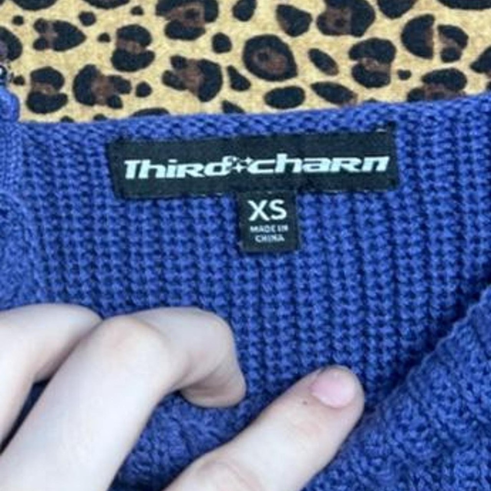 💙 Blue Ribbed Knit Tank Top 💜 - Picture 2 of 3